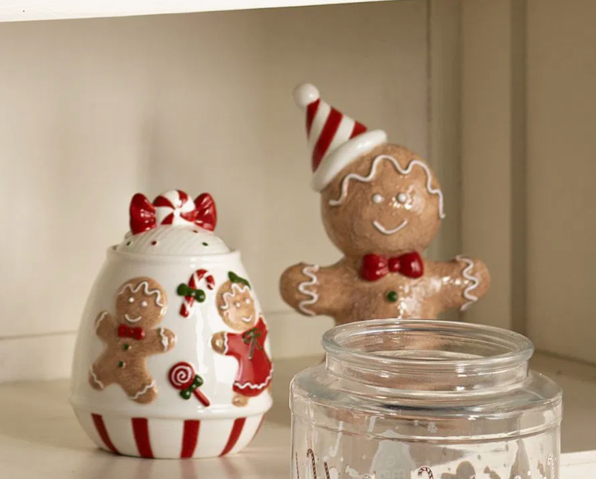 Gingerbread bewaarpot met deksel