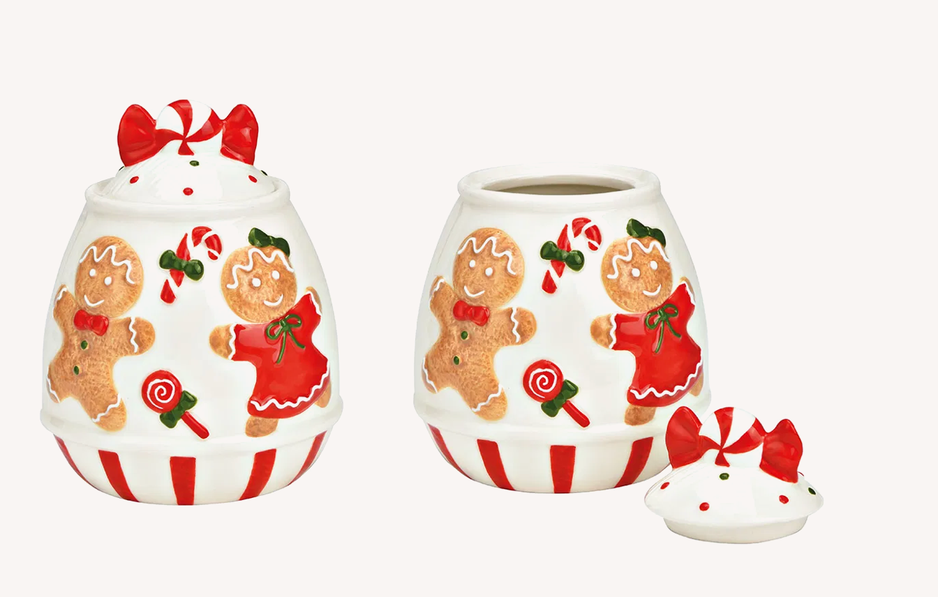 Gingerbread bewaarpot met deksel