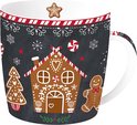 Dekoratief- Mok Porselein blik Gingerbread 350 ml