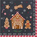Dekoratief- Servetten gingerbread