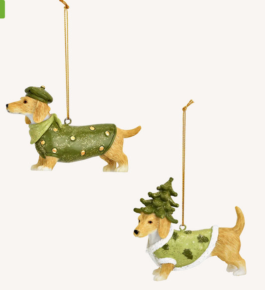 Hanger Kerst Teckel H6 cm