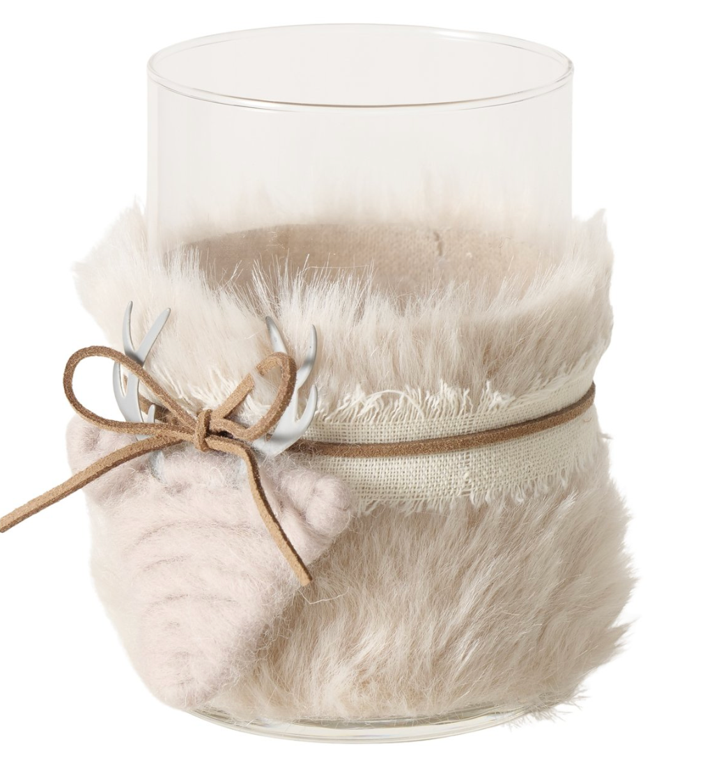 Boltze- Windlicht glas Bont Erja H12cm
