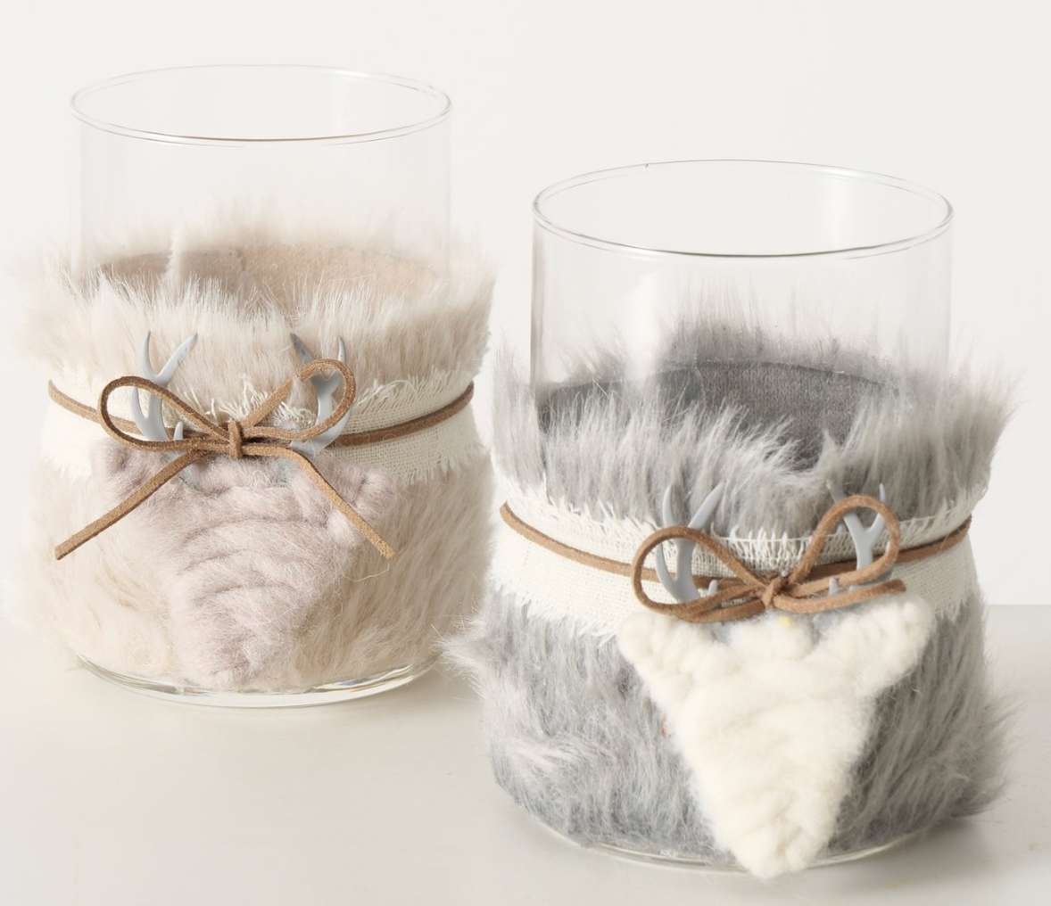 Boltze- Windlicht glas Bont Erja H12cm