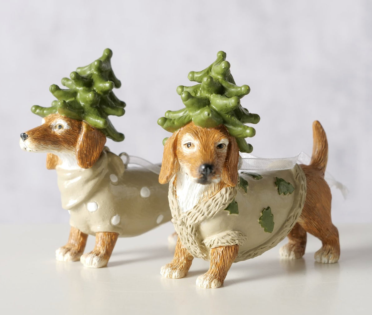 Hanger Kerst Teckel Xander H8 cm