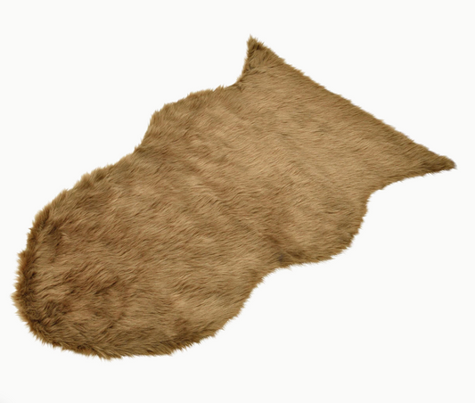 Decoratief Bont 90 x 60cm Bruin