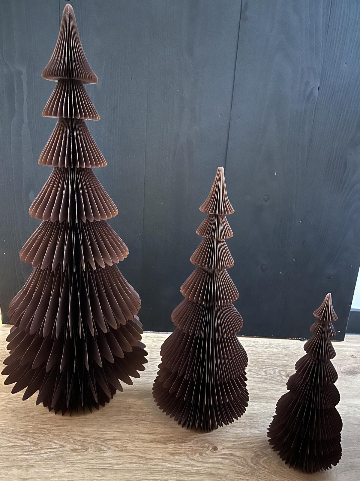 Kerstboom Honeycomb Bruin H30cm