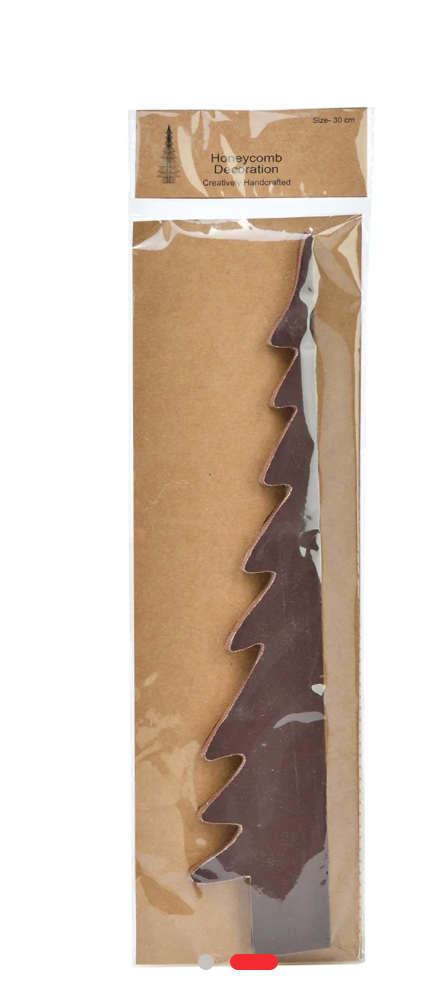 Kerstboom Honeycomb Bruin H30cm