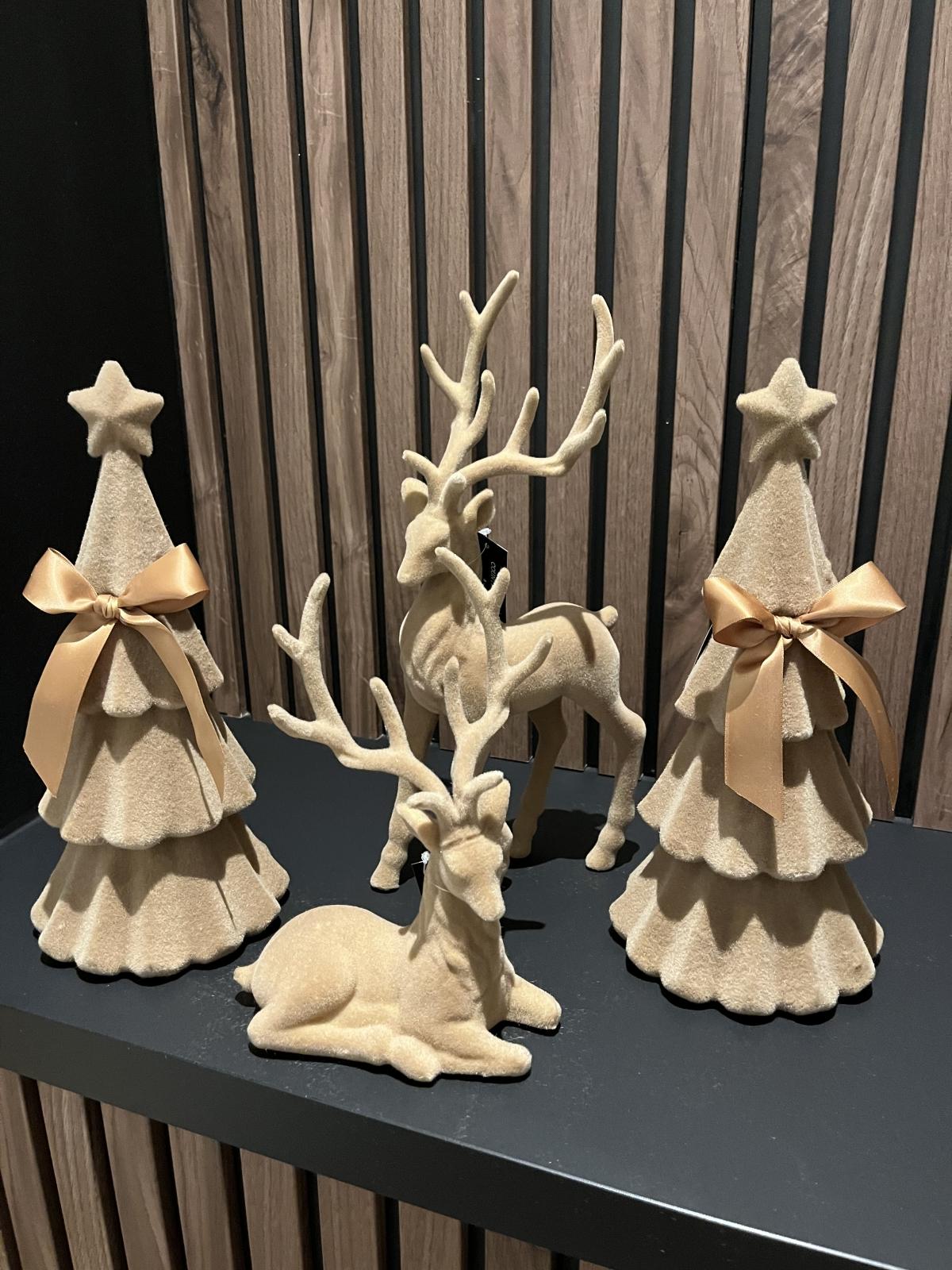 Kerstboom velvet Connor S lichtbruin