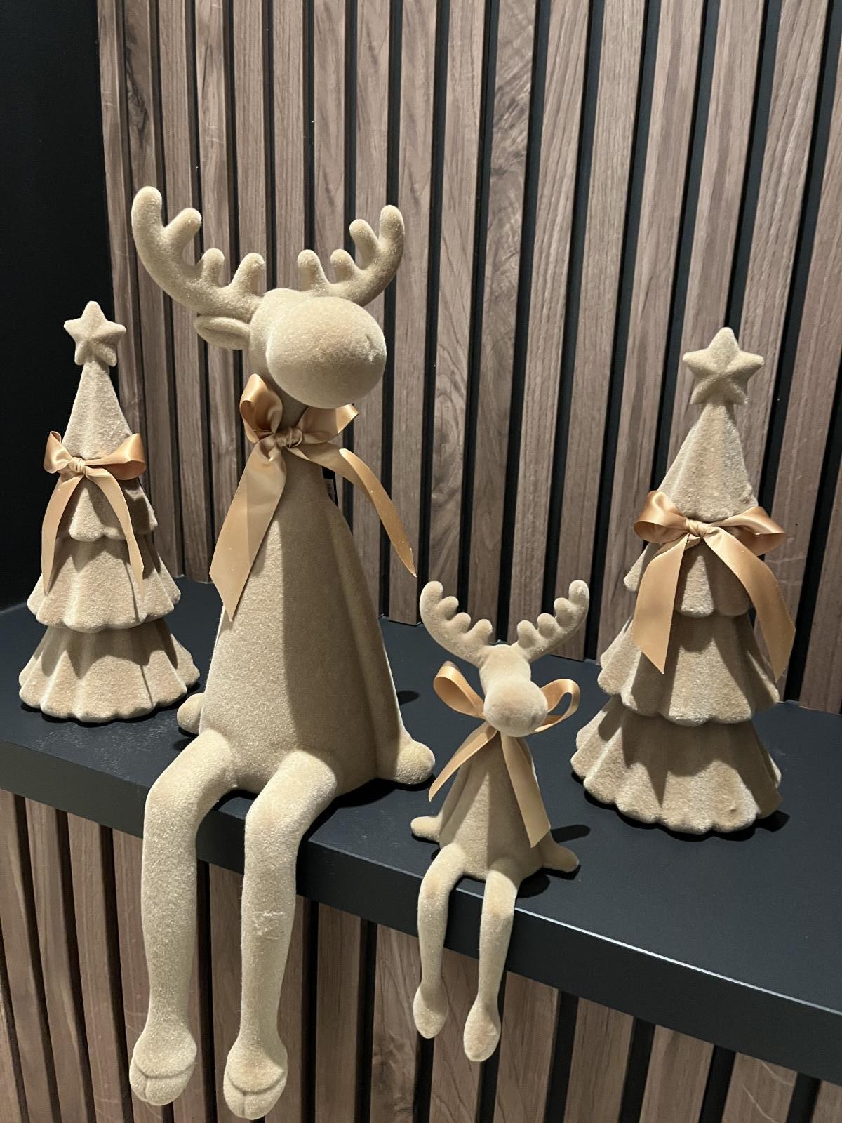 Kerstboom velvet Connor S lichtbruin
