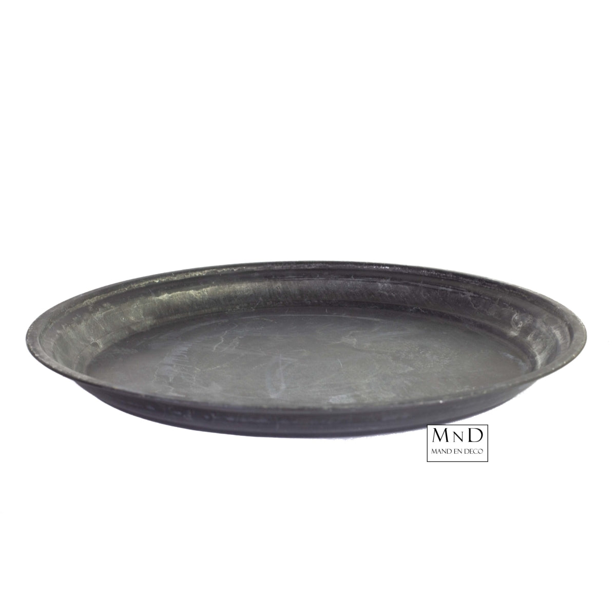 Mand en Deco- Dienblad schaal black rond PIA L40x40x3cm