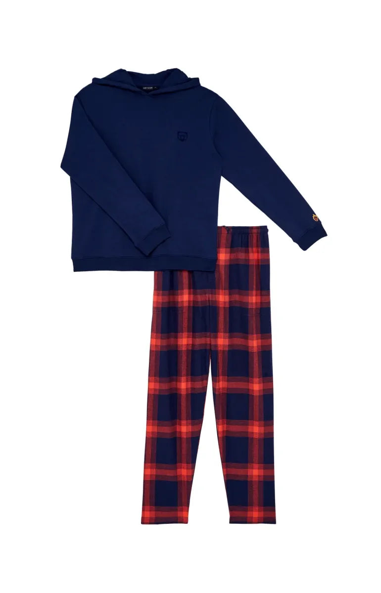 Arthur- Heren Pyjama Rood Mixtehomme Nils