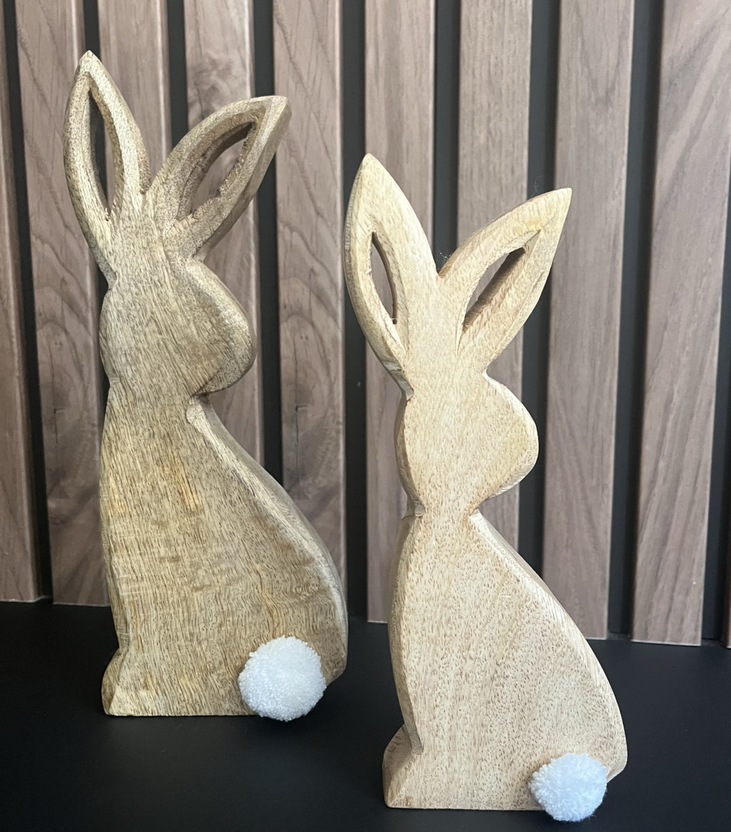 Houten Konijnendisplay H25cm