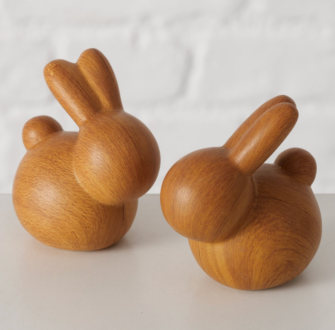 Boltze- Figuur Konijn Keramiek bruin H 6cm