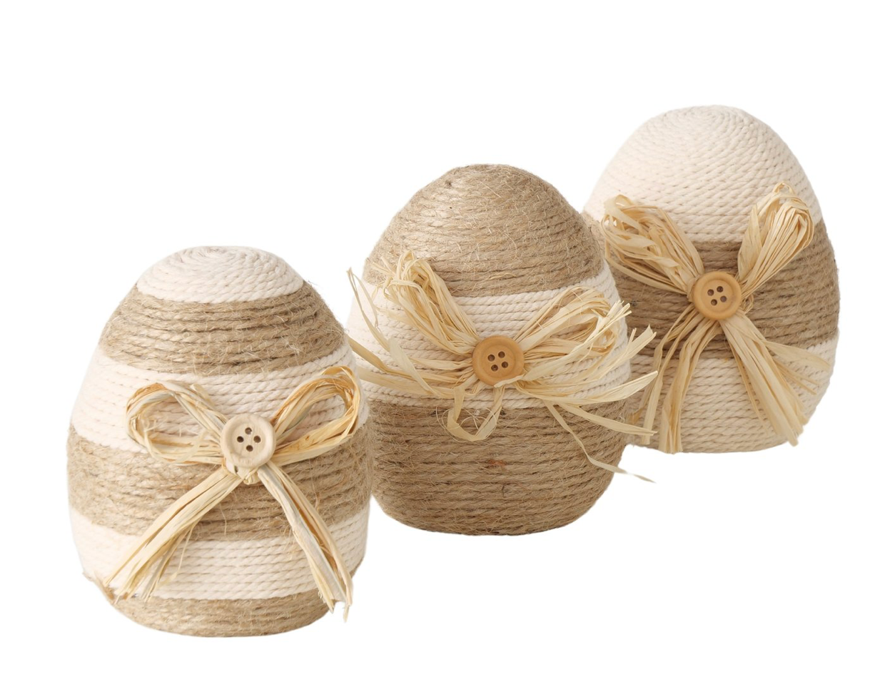 Boltze- Nalio Egg Jute H 11cm