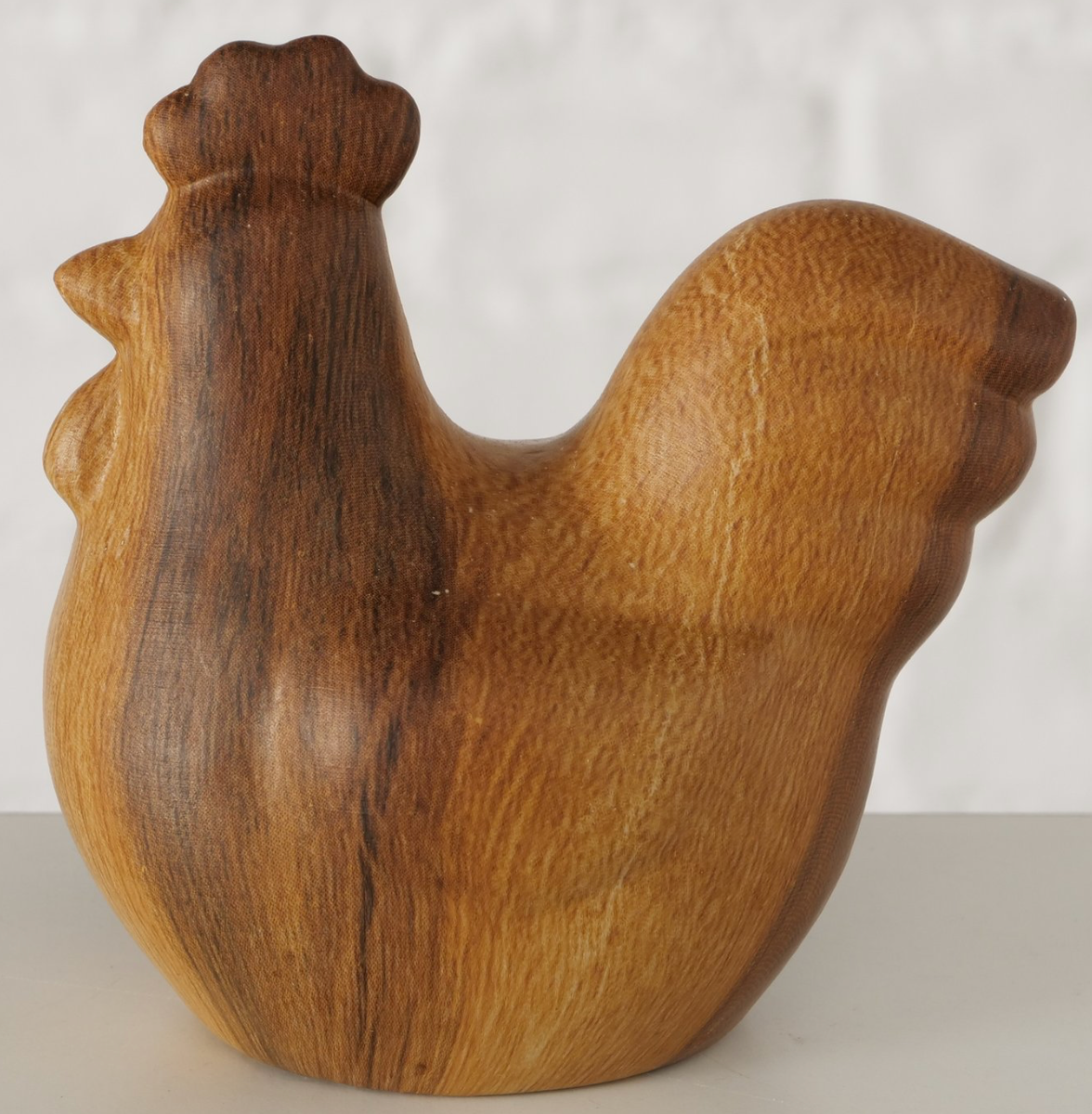 Boltze- Figuur Kip Keramiek bruin H 9,5cm