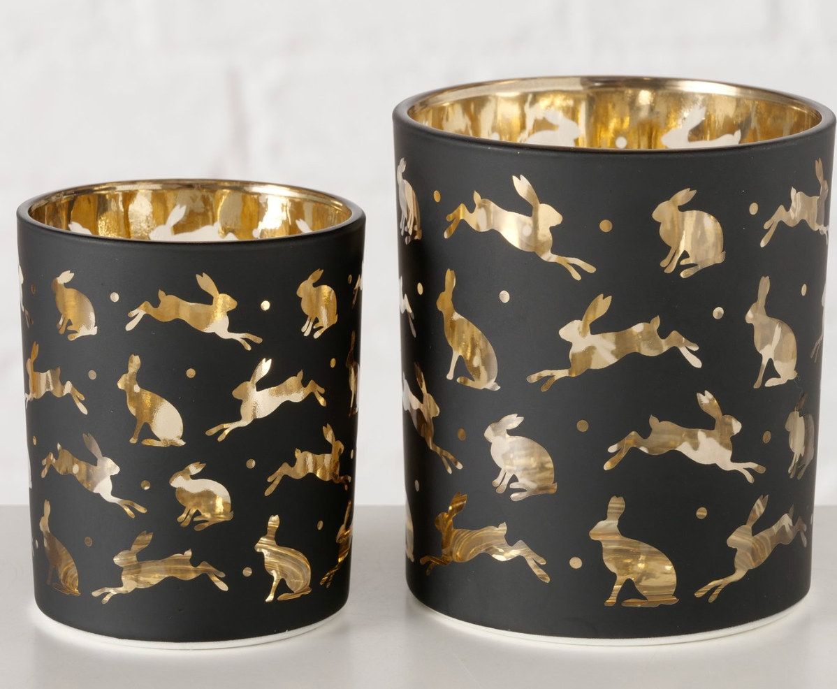 Windlicht Blacky Zwart Small