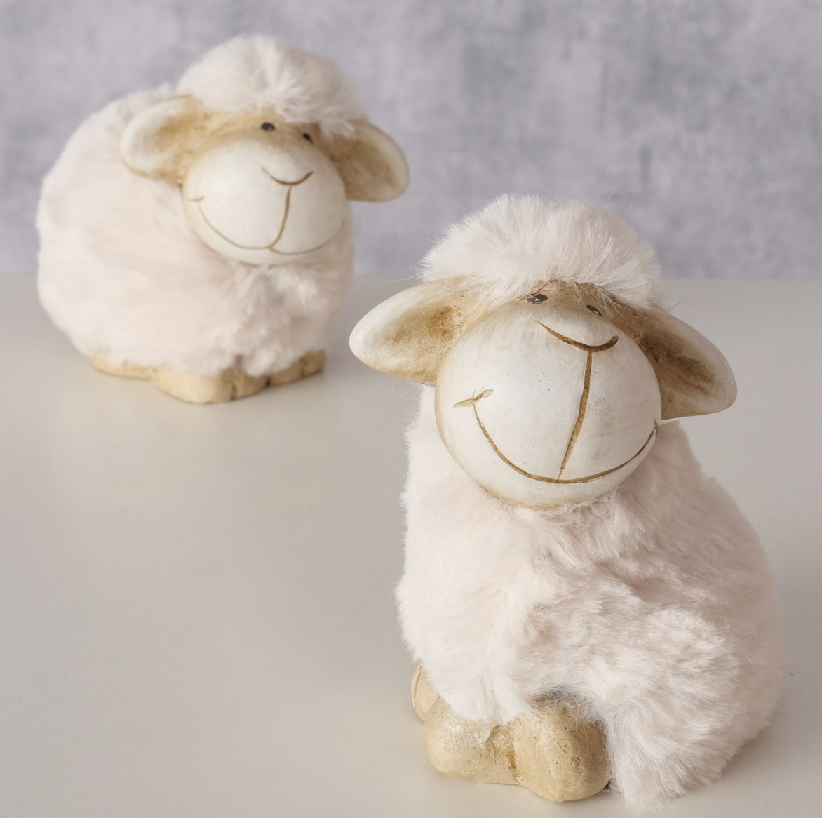 Schaap terracota Textiel H10 cm