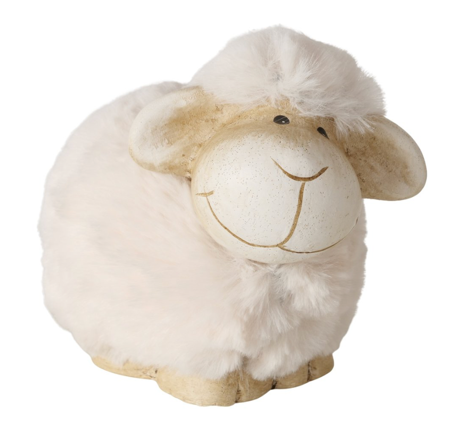 Schaap terracota Textiel H10 cm