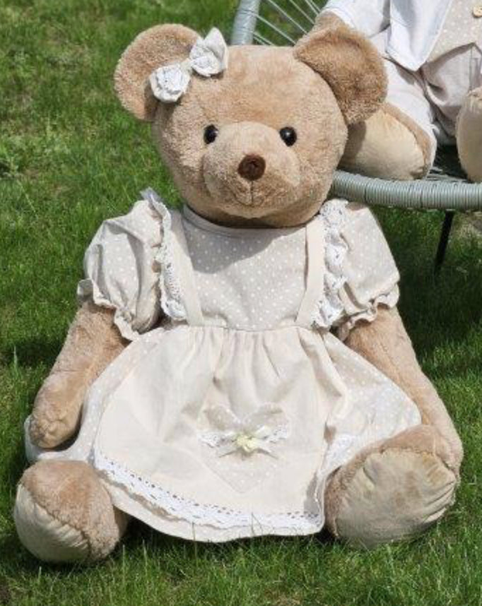 Beer Bruin beige outfit 55 cm vrouwtje