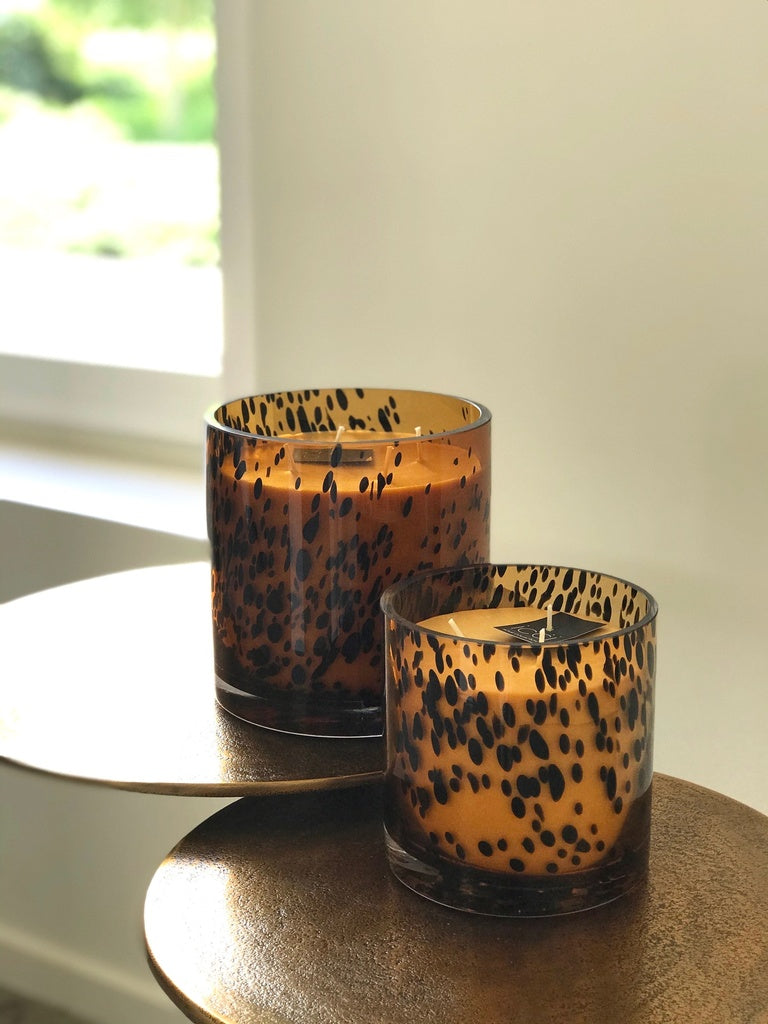 Geurkaars Icci Leopard M Ø 12x12cm