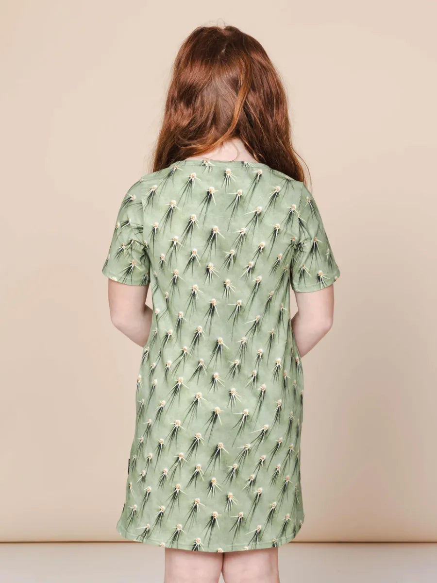 Cozy Cactus T-Shirt Dress Kids