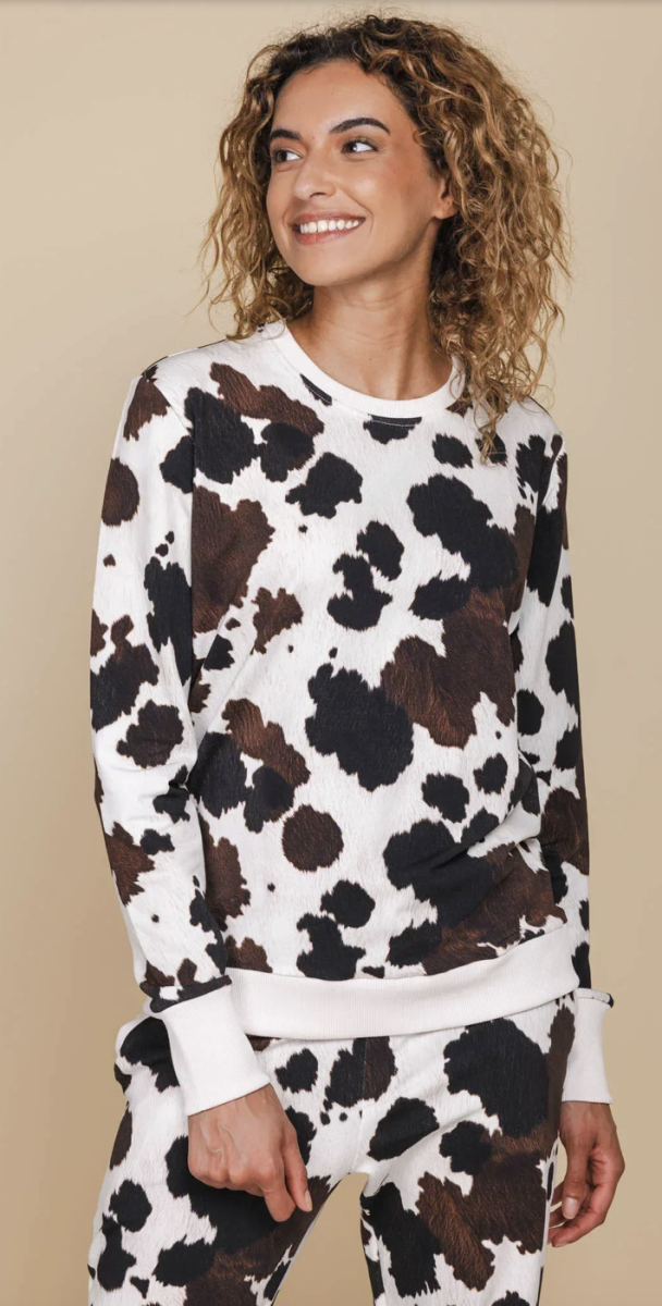 Cow Sweater & Pants set Dames