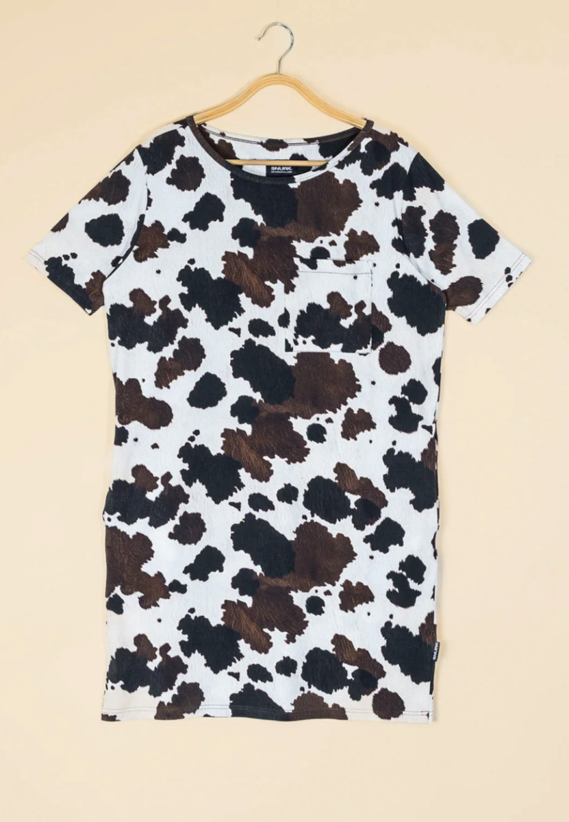 Cow T-Shirt Dress Women