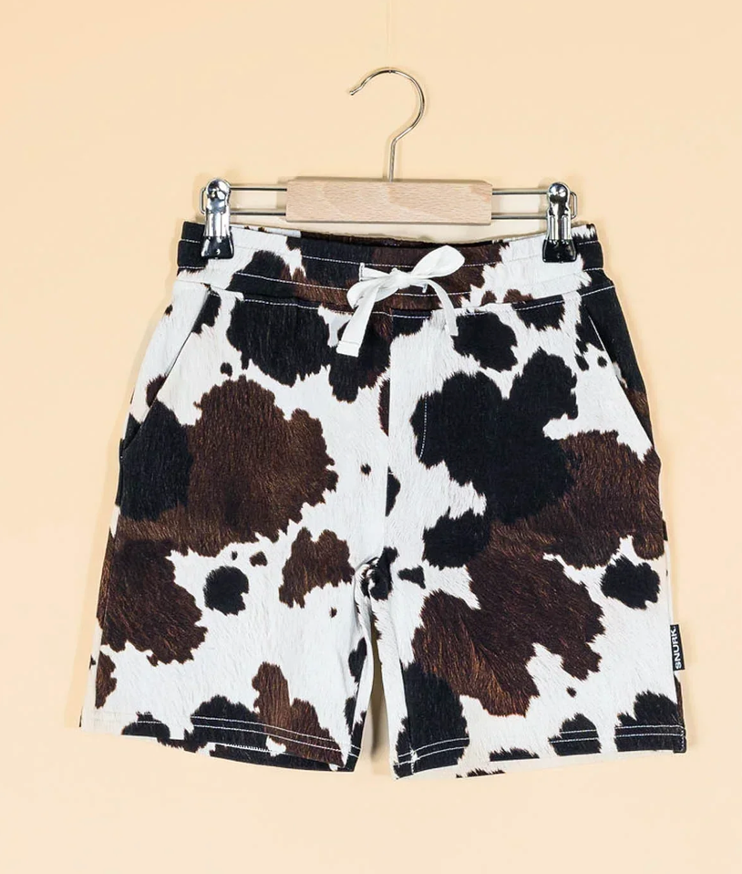Cow T-Shirt & Korte Broek Set Kids