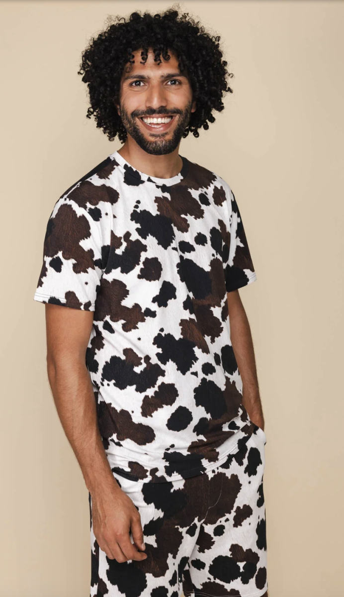 Cow T-Shirt & Shorts set Men