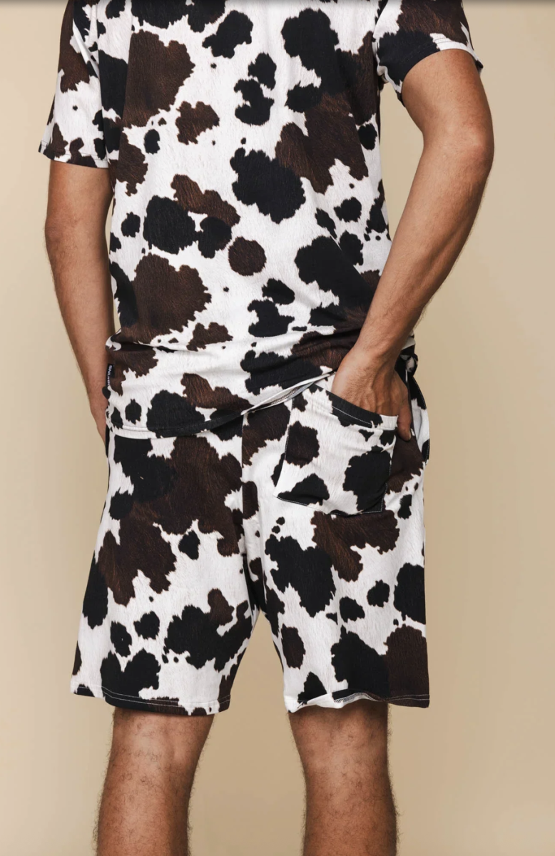 Cow T-Shirt & Shorts set Men