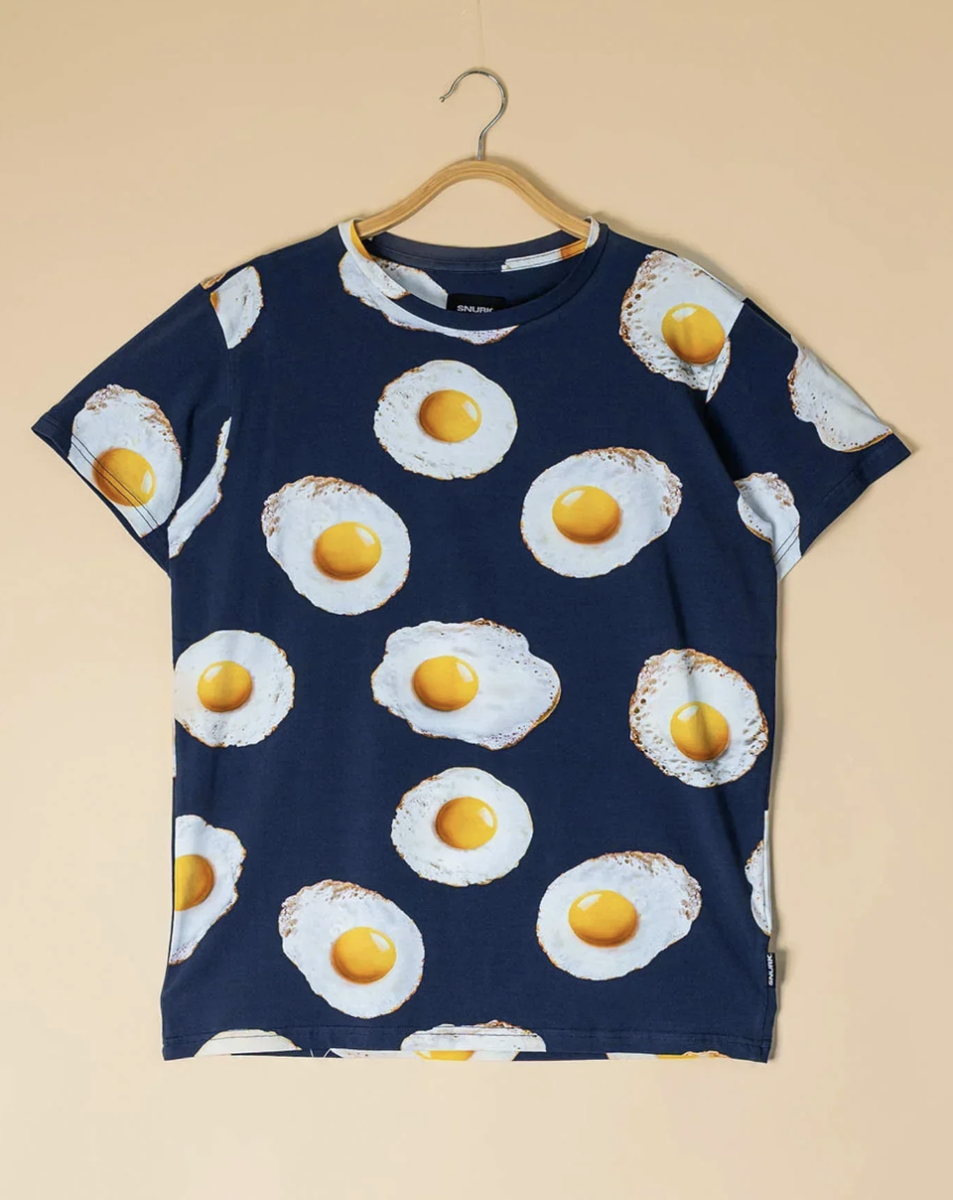 Eggs Navy T-Shirt & Shorts Women