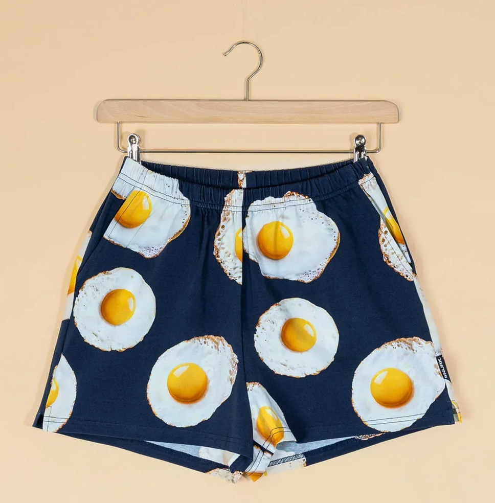 Eggs Navy T-Shirt & Shorts Women