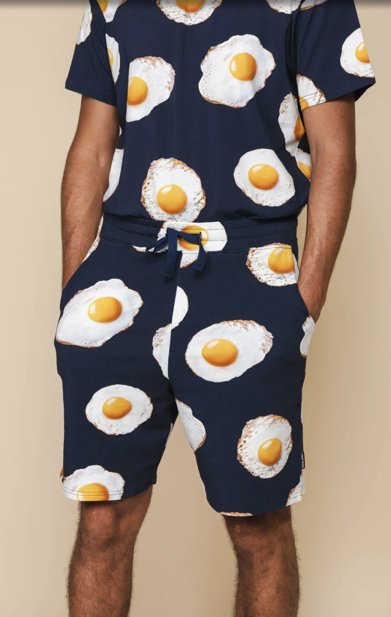 Eggs Navy T-Shirt & Shorts set Men
