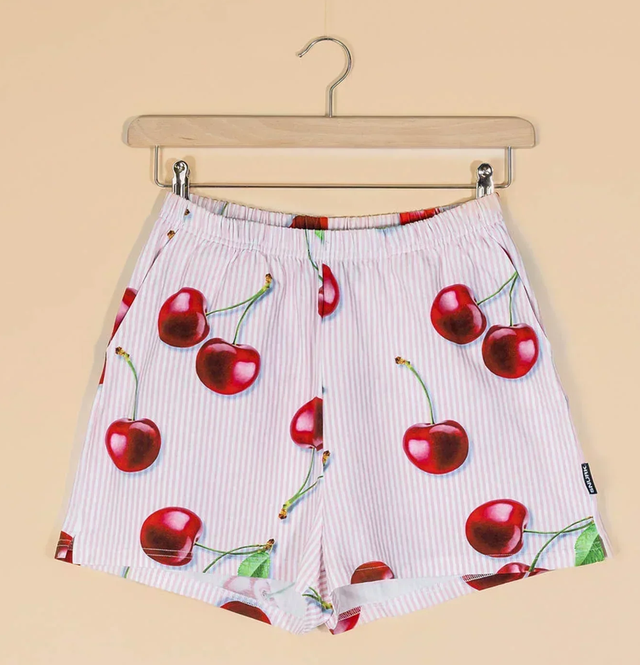 Mon Cherry Cropped T-shirt & Shorts Women