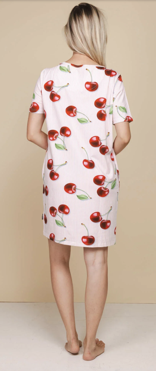Mon Cherry T-Shirt Dress Women
