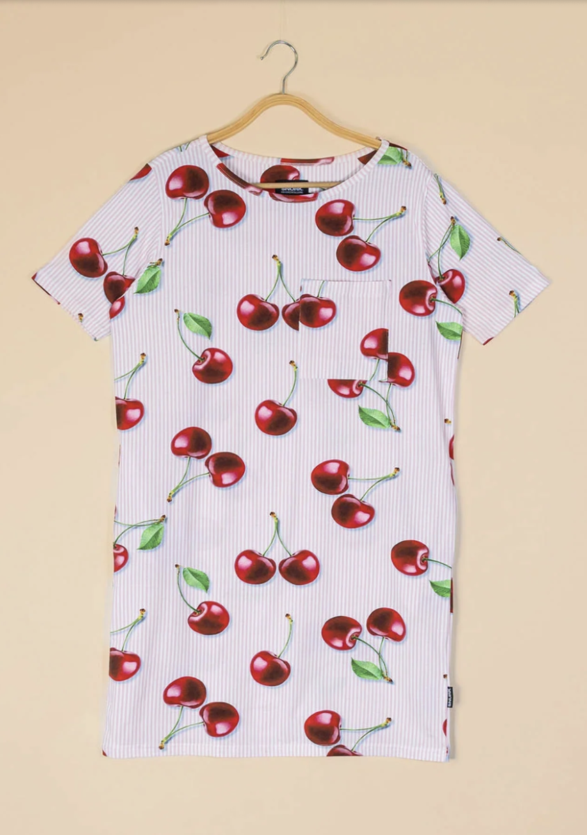 Mon Cherry T-Shirt Dress Women