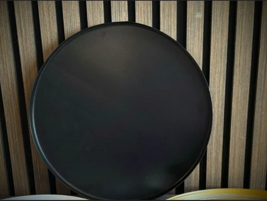 Dienblad metaal zwart 31 cm