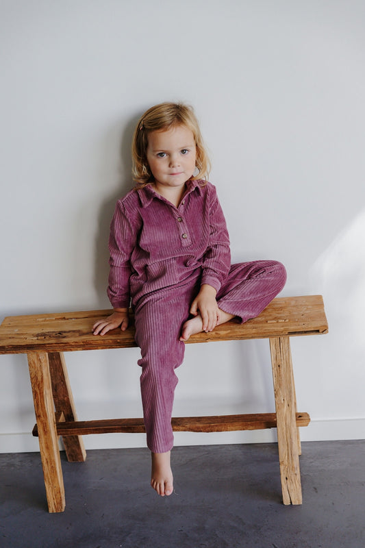 Alice et Maman- Kids Homewear Gloria Velours Mauve