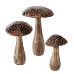 Paddestoelen Herno Mango H15-25cm set van 3