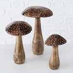 Paddestoelen Herno Mango H15-25cm set van 3