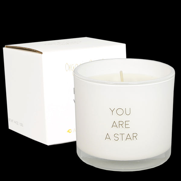 Geurkaars met wens- Armband You are a Star