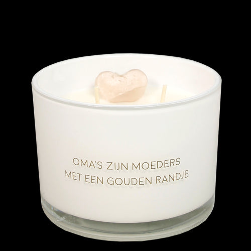 SOJAKAARS WIT- Oma's gouden randje Geur Fresh Cotton