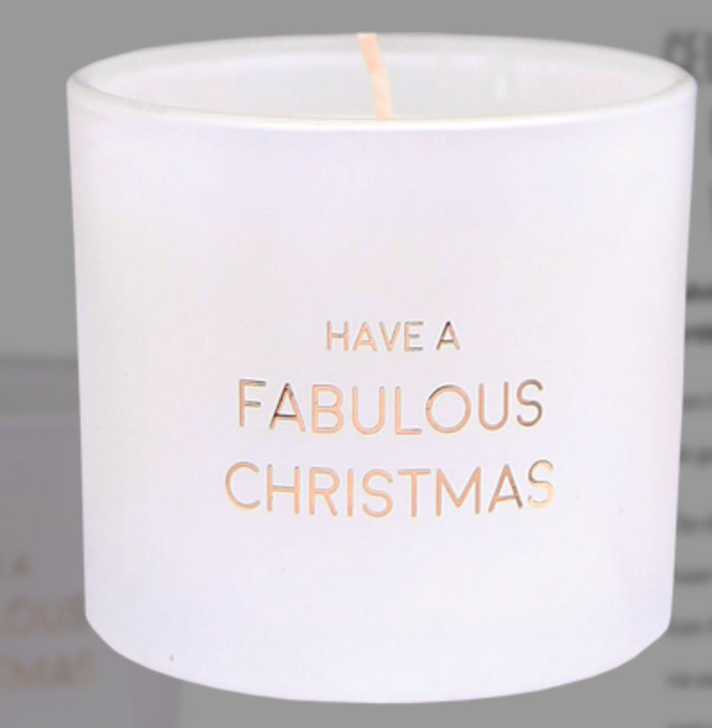 Geurkaars met wens- Armband Christmas