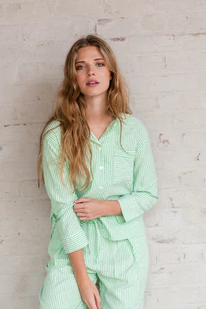 Alice et Maman Dames Henriette Pyjama Fresh Green