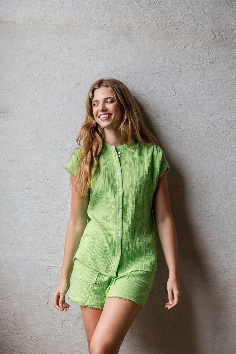 Alice et Maman- Dames Top & Shorts June Tetra Fresh Green