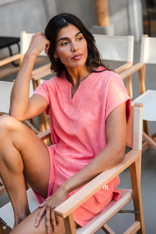 Alice et Maman Dames Top & Shorts Bardo Sunset Coral