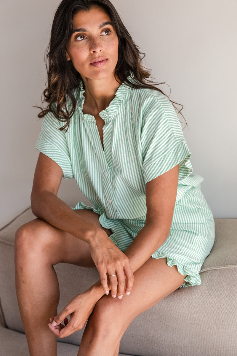 Alice et Maman- Dames Top&Shorts Algarve Fresh Green