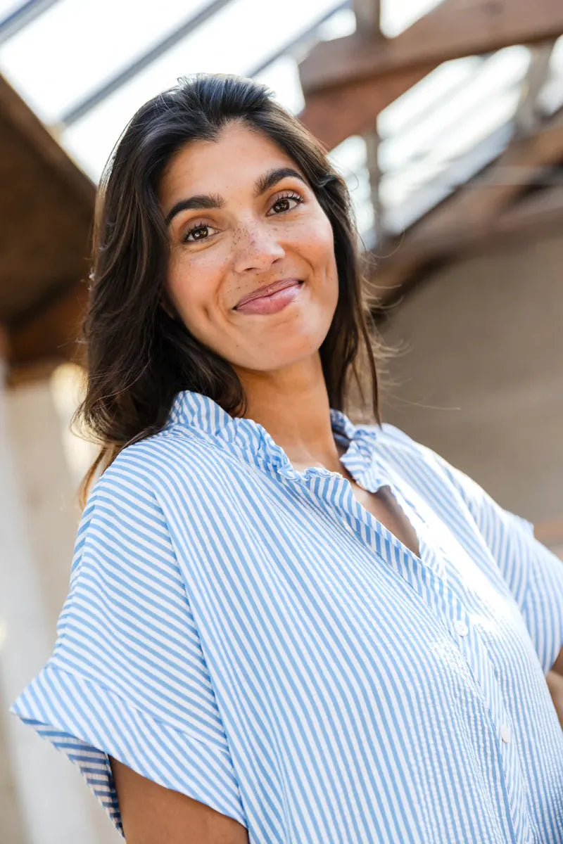 Alice et Maman- Dames Top&Shorts Algarve Cornflower blue