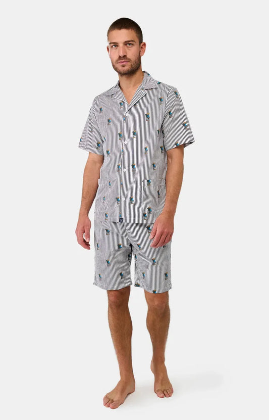 Arthur- Heren Pyjama kort knopen Randormeur