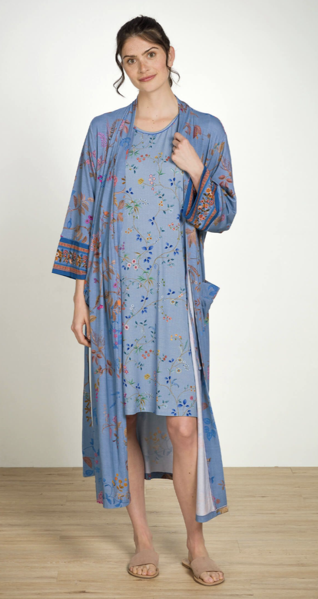 Kimono Noa Bodhi Flower Blauw